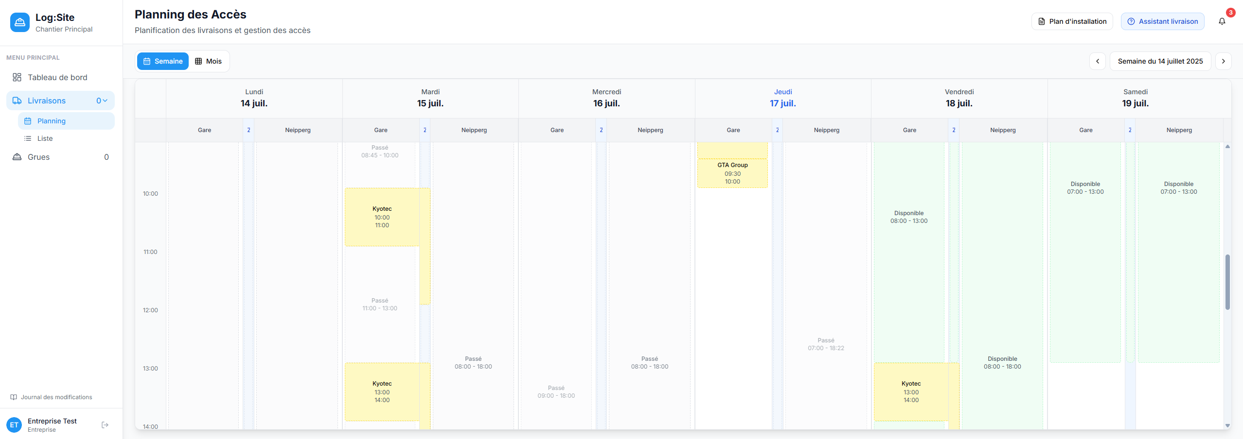 Log:Site - Gestion de chantier intelligente